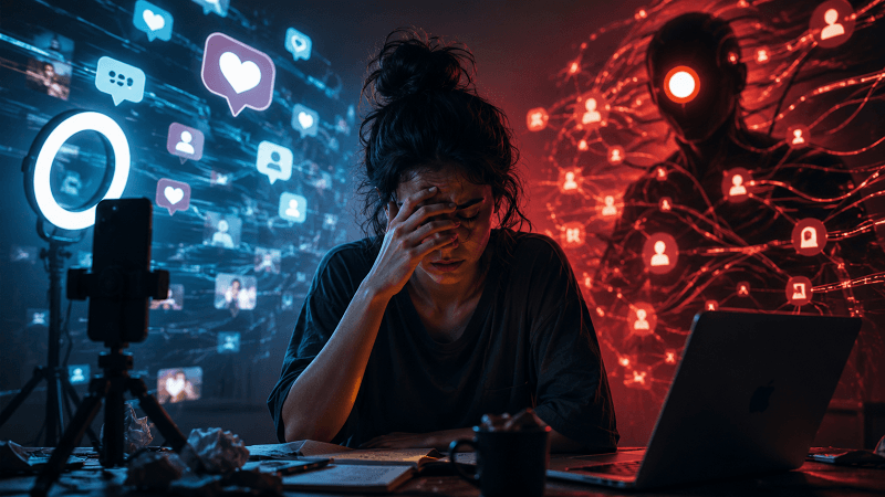 Why “Always Online” Creators Are Burning Out Behind the Algorithm